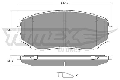 TOMEX Brakes TX 17-421 Číslo výrobce: 23515. EAN: 5901646608740.