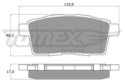 TOMEX Brakes TX 17-43 Číslo výrobce: 17-43. EAN: 5901646645271.