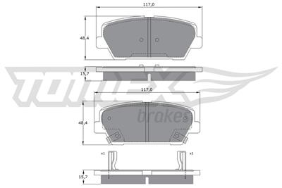 TOMEX Brakes TX 17-45 Číslo výrobce: 17-45. EAN: 5901646645295.