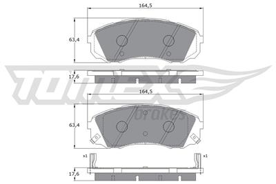 TOMEX Brakes TX 17-49 Číslo výrobce: 17-49. EAN: 5901646645332.