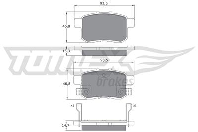 TOMEX Brakes TX 17-54 Číslo výrobce: 17-54. EAN: 5901646645387.