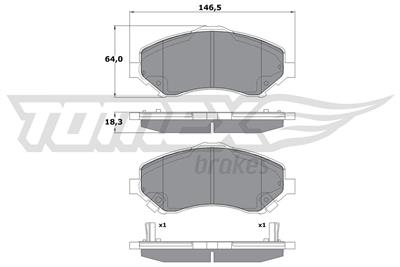 TOMEX Brakes TX 17-67 Číslo výrobce: 17-67. EAN: 5901646645516.