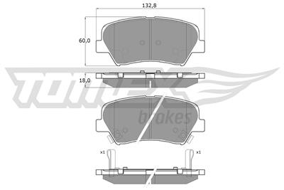 TOMEX Brakes TX 17-68 Číslo výrobce: 17-68. EAN: 5901646645813.