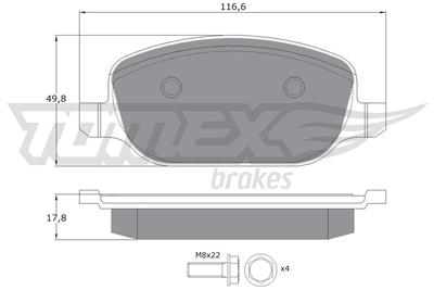 TOMEX Brakes TX 17-70 Číslo výrobce: 17-70. EAN: 5901646645530.