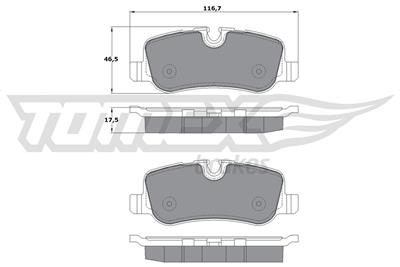 TOMEX Brakes TX 17-72 Číslo výrobce: 17-72. EAN: 5901646645554.
