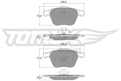 TOMEX Brakes TX 17-74 Číslo výrobce: 17-74. EAN: 5901646645578.