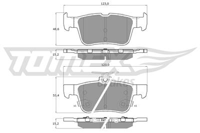 TOMEX Brakes TX 17-76 Číslo výrobce: 17-76. EAN: 5901646645592.