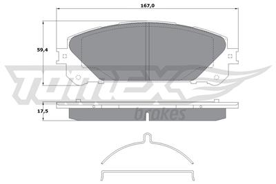 TOMEX Brakes TX 17-80 Číslo výrobce: 17-80. EAN: 5901646645639.