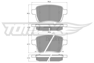 TOMEX Brakes TX 17-94 Číslo výrobce: 17-94. EAN: 5901646646155.