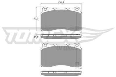 TOMEX Brakes TX 17-96 Číslo výrobce: 17-96. EAN: 5901646646186.