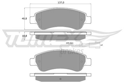 TOMEX Brakes TX 18-10 Číslo výrobce: 18-10. EAN: 5901646646292.