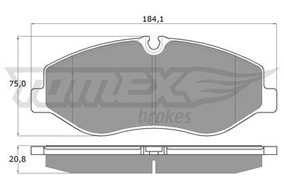 TOMEX Brakes TX 18-12 Číslo výrobce: 18-12. EAN: 5901646646315.