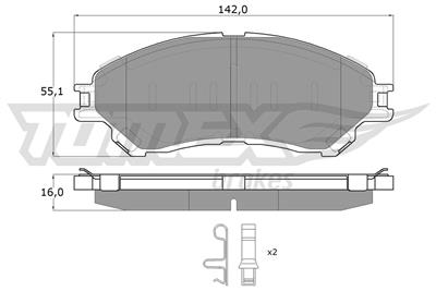 TOMEX Brakes TX 18-13 Číslo výrobce: 18-13. EAN: 5901646646322.