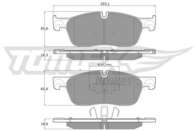 TOMEX Brakes TX 18-151 Číslo výrobce: 22145. EAN: 5901646602410.