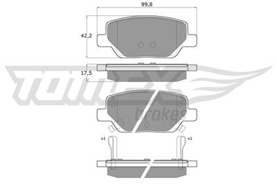 TOMEX Brakes TX 18-20 Číslo výrobce: 18-20. EAN: 5901646646896.