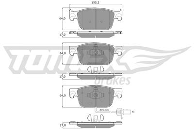 TOMEX Brakes TX 18-21 Číslo výrobce: 18-21. EAN: 5901646646902.