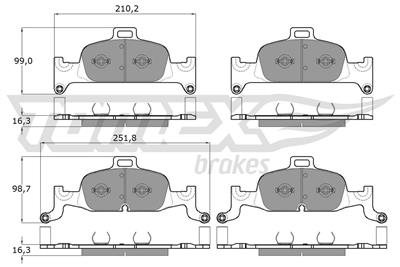 TOMEX Brakes TX 18-22 Číslo výrobce: 18-22. EAN: 5901646646919.
