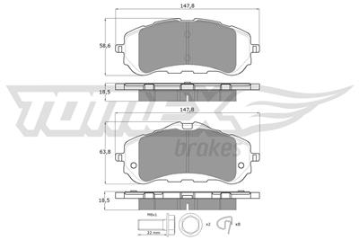 TOMEX Brakes TX 18-38 Číslo výrobce: 18-38. EAN: 5901646649583.