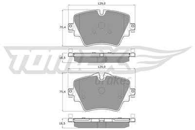 TOMEX Brakes TX 18-43 Číslo výrobce: 18-43. EAN: 5901646649637.