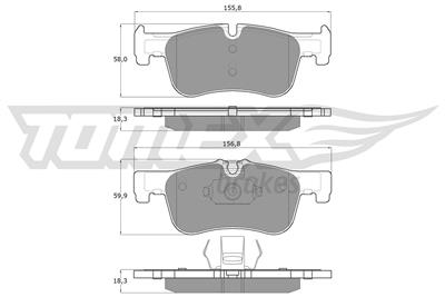 TOMEX Brakes TX 18-46 Číslo výrobce: 18-46. EAN: 5901646649668.
