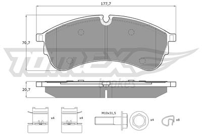 TOMEX Brakes TX 18-59 Číslo výrobce: 18-59. EAN: 5901646649798.