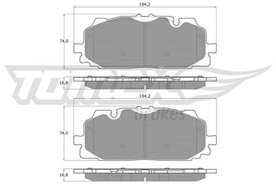 TOMEX Brakes TX 18-60 Číslo výrobce: 25861. EAN: 5901646649811.