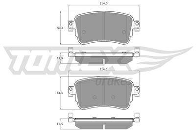 TOMEX Brakes TX 18-64 Číslo výrobce: 22588. EAN: 5901646649859.