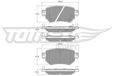TOMEX Brakes TX 18-70 Číslo výrobce: 22349. EAN: 5901646649910.