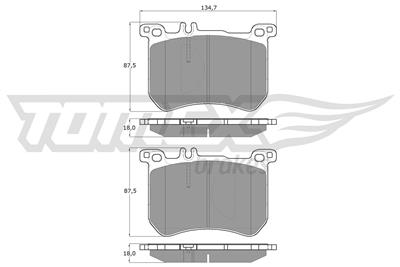 TOMEX Brakes TX 18-77 Číslo výrobce: 25183. EAN: 5901646649972.