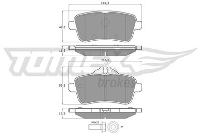 TOMEX Brakes TX 18-79 Číslo výrobce: 25215. EAN: 5901646649996.