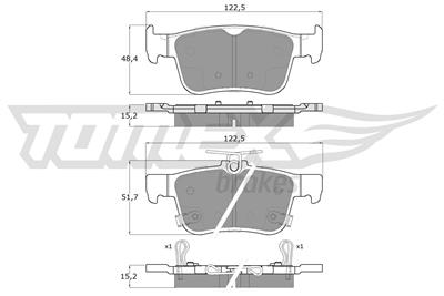 TOMEX Brakes TX 18-871 Číslo výrobce: 22429. EAN: 5901646601963.