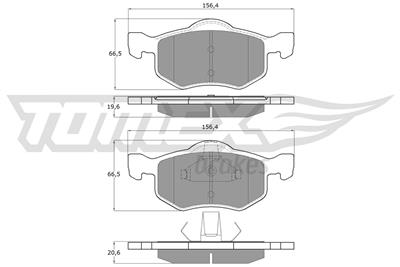 TOMEX Brakes TX 18-93 Číslo výrobce: 23787. EAN: 5901646600447.