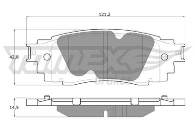 TOMEX Brakes TX 18-98 Číslo výrobce: 22434. EAN: 5901646600492.