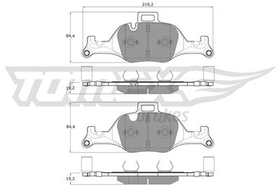 TOMEX Brakes TX 19-08 Číslo výrobce: 25900. EAN: 5901646600690.