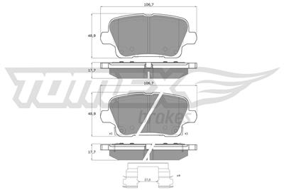 TOMEX Brakes TX 19-12 Číslo výrobce: 22953. EAN: 5901646600744.