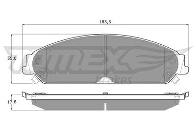 TOMEX Brakes TX 19-20 Číslo výrobce: 24164. EAN: 5901646600836.