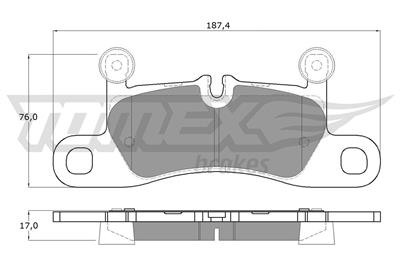TOMEX Brakes TX 19-26 Číslo výrobce: 24721. EAN: 5901646600898.