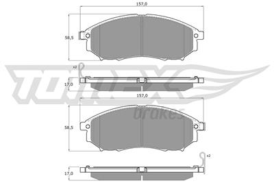 TOMEX Brakes TX 19-27 Číslo výrobce: 23698. EAN: 5901646600904.