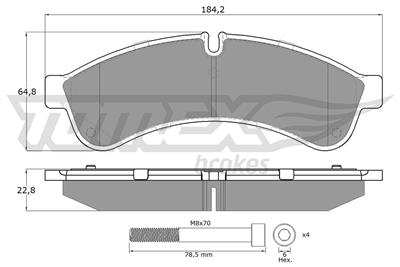 TOMEX Brakes TX 19-30 Číslo výrobce: 29231. EAN: 5901646600935.