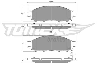 TOMEX Brakes TX 19-31 Číslo výrobce: 24529. EAN: 5901646600942.