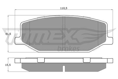 TOMEX Brakes TX 19-36 Číslo výrobce: 21142. EAN: 5901646600997.