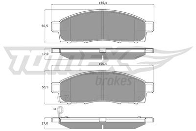 TOMEX Brakes TX 19-37 Číslo výrobce: 25087. EAN: 5901646601000.