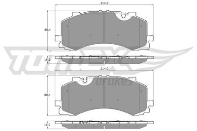 TOMEX Brakes TX 19-41 Číslo výrobce: 25908. EAN: 5901646601048.