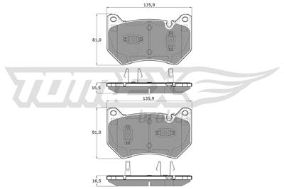 TOMEX Brakes TX 19-431 Číslo výrobce: 26196. EAN: 5901646608993.