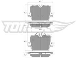 TOMEX Brakes TX 19-73