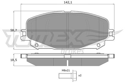 TOMEX Brakes TX 19-74 Číslo výrobce: 19-74. EAN: 5901646602304.