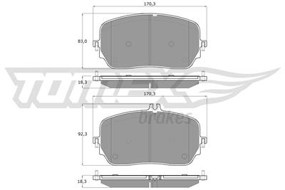 TOMEX Brakes TX 19-78 Číslo výrobce: 22962. EAN: 5901646602342.