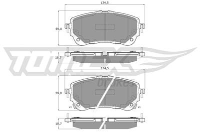 TOMEX Brakes TX 19-82 Číslo výrobce: 26149. EAN: 5901646602380.