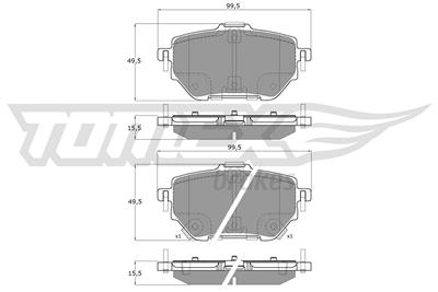 TOMEX Brakes TX 19-84 Číslo výrobce: 26236. EAN: 5901646602403.