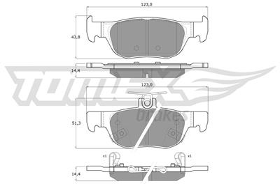 TOMEX Brakes TX 19-89 Číslo výrobce: 26174. EAN: 5901646602977.